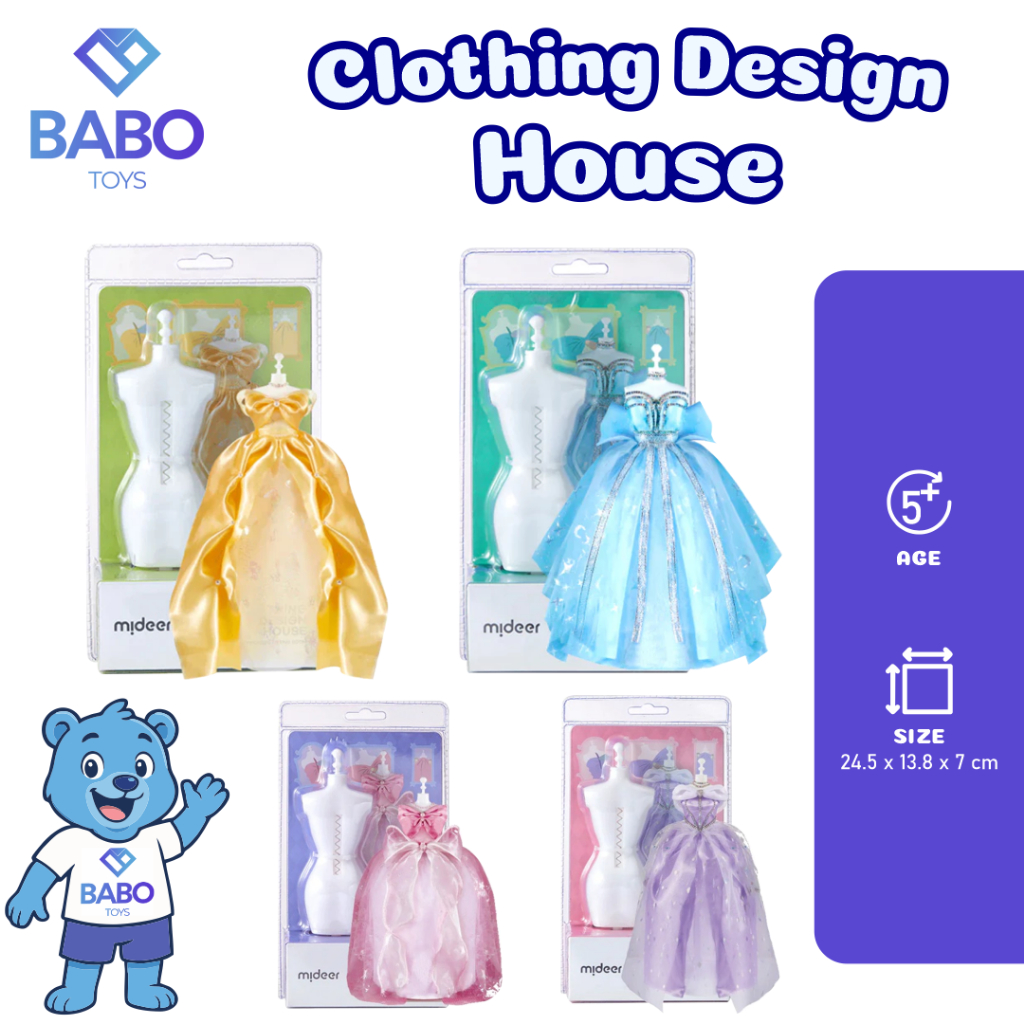Mideer Princess's Fitting Room – Mainan Anak Fashion Perempuan 5 Tahun+, Kado & Souvenir Ultah