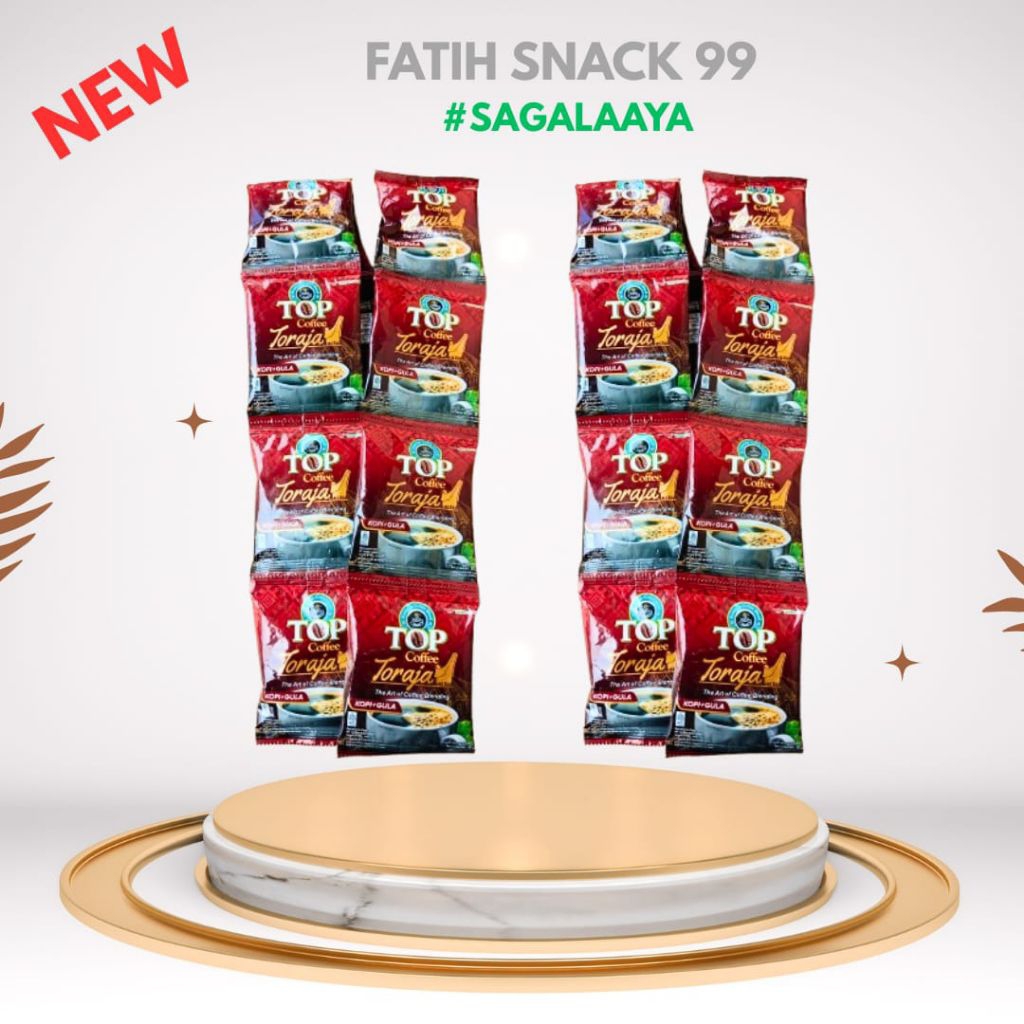 

TOP COFFEE TORAJA SACHET ISI 10 X 25G KOPI BUBUK HITAM GULA INSTAN
