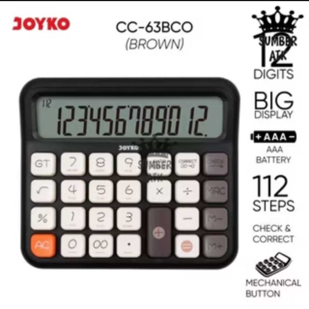 

CALCULATOR CC-63ACO , CC-63BCO & CC'63DCO JOYKO