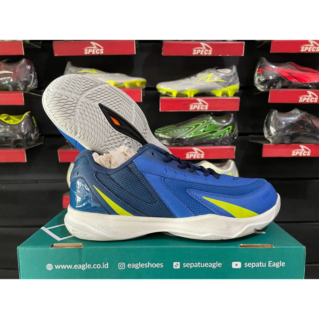 SEPATU BADMINTON EAGLE RAIZEN ORIGINAL - Biru/Biru Tua