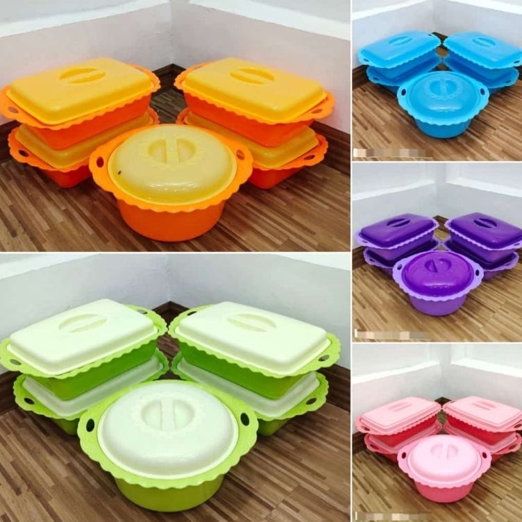 KODE R89H Prasmanan Plastik Set 5pcs jumbo Free Centong