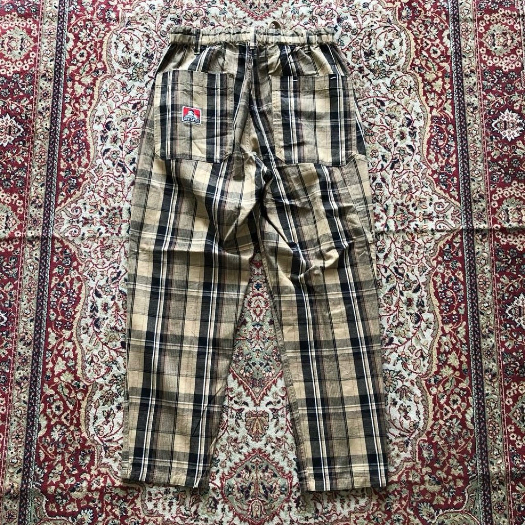 Celana Bendavis carpenter tartan pants Vintage Bendavis HF836