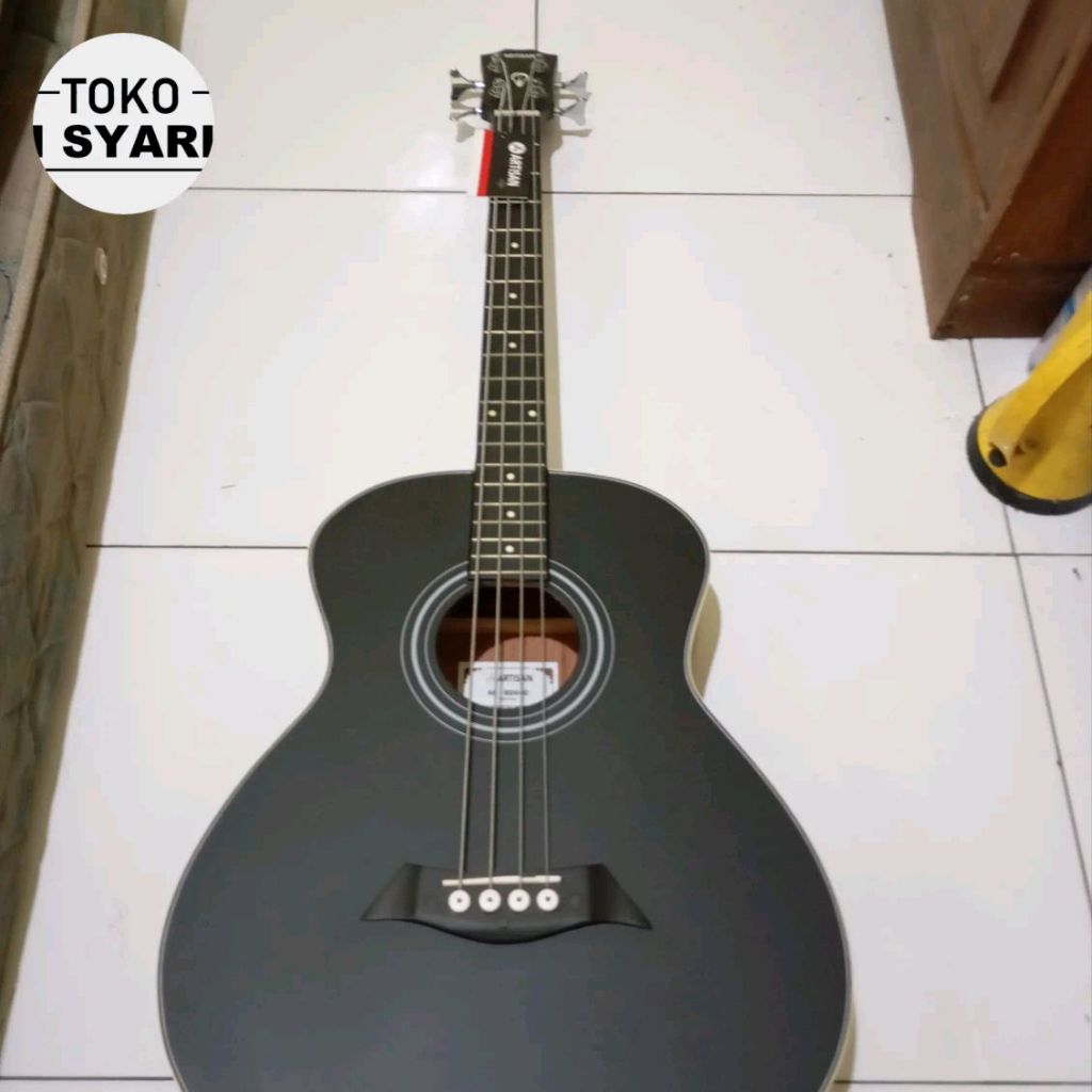 Bass Gitar Akustik ARTISAN Second like New Mulus + Free PACKING KAYU