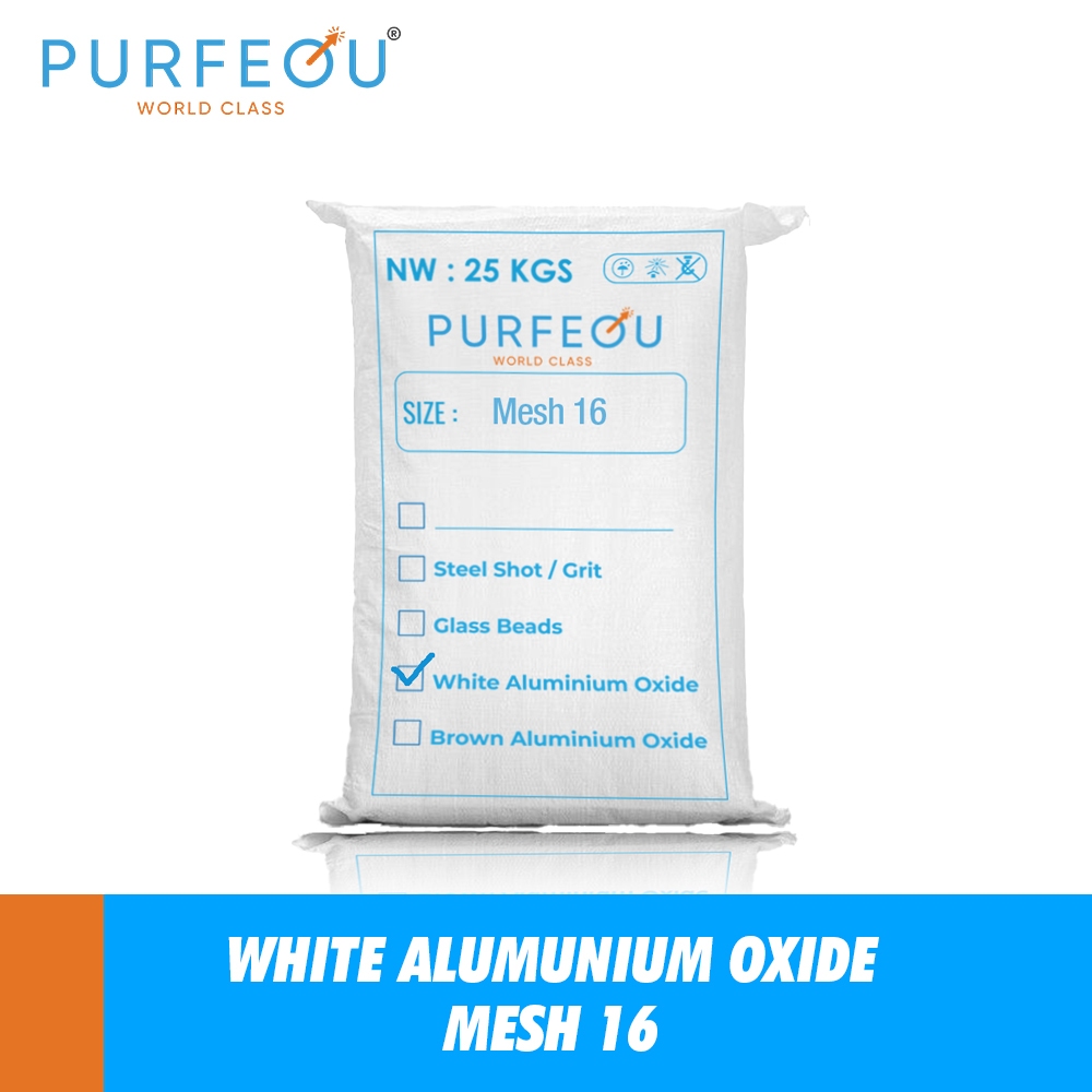 PASIR WHITE ALUMUNIUM OXIDA/ALUMUNIUM OXIDE/ALUMINA AL2O3 MESH 16 (5KG)