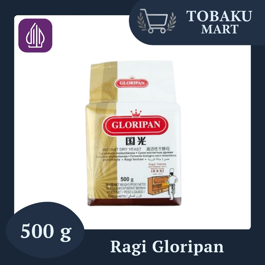 

RAGI GLORIPAN 500GR / RAGI INSTAN PREMIUM UNTUK ROTI, DONAT, PIZZA / PENGEMBANG ADONAN DAN BAHAN BAKU BAKING PRAKTIS