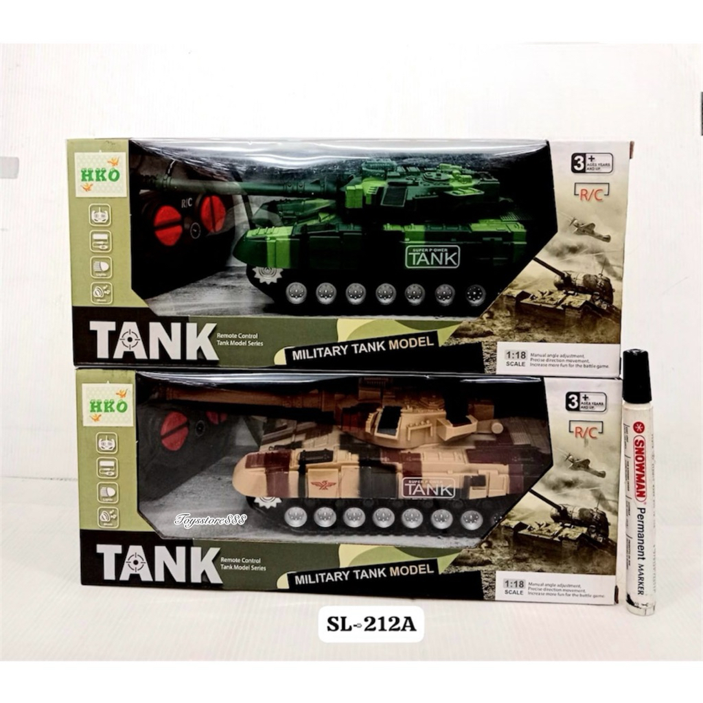 Mainan RC Remote Control Tank Tentara Military Battery Charge SL-212A Toys