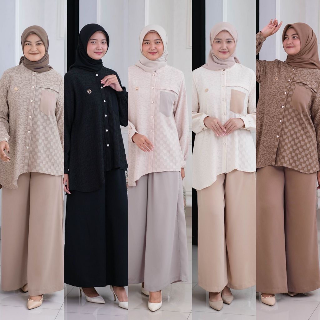 Raniya setelan oneset terbaru premium original by Ninos design