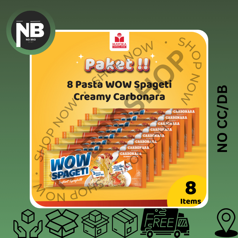 

PAKET 8 Pasta WOW Spageti Creamy Carbonara