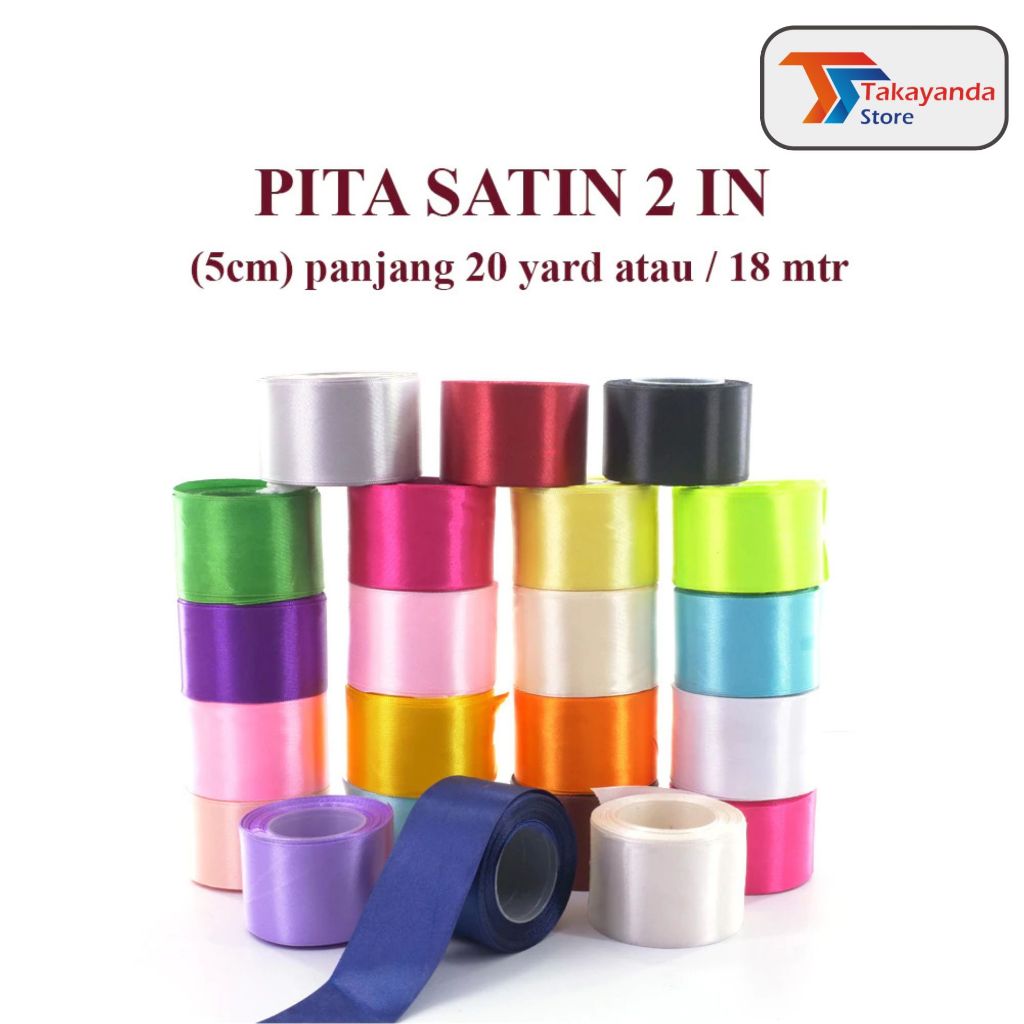 

Pita Satin 2inch (5cm) 20Yard