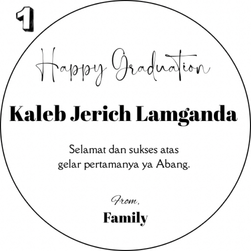 

Cutting Sticker Akrilik Costum - Ucapan Congratulation / Sticker Tulisan Costum Wisuda