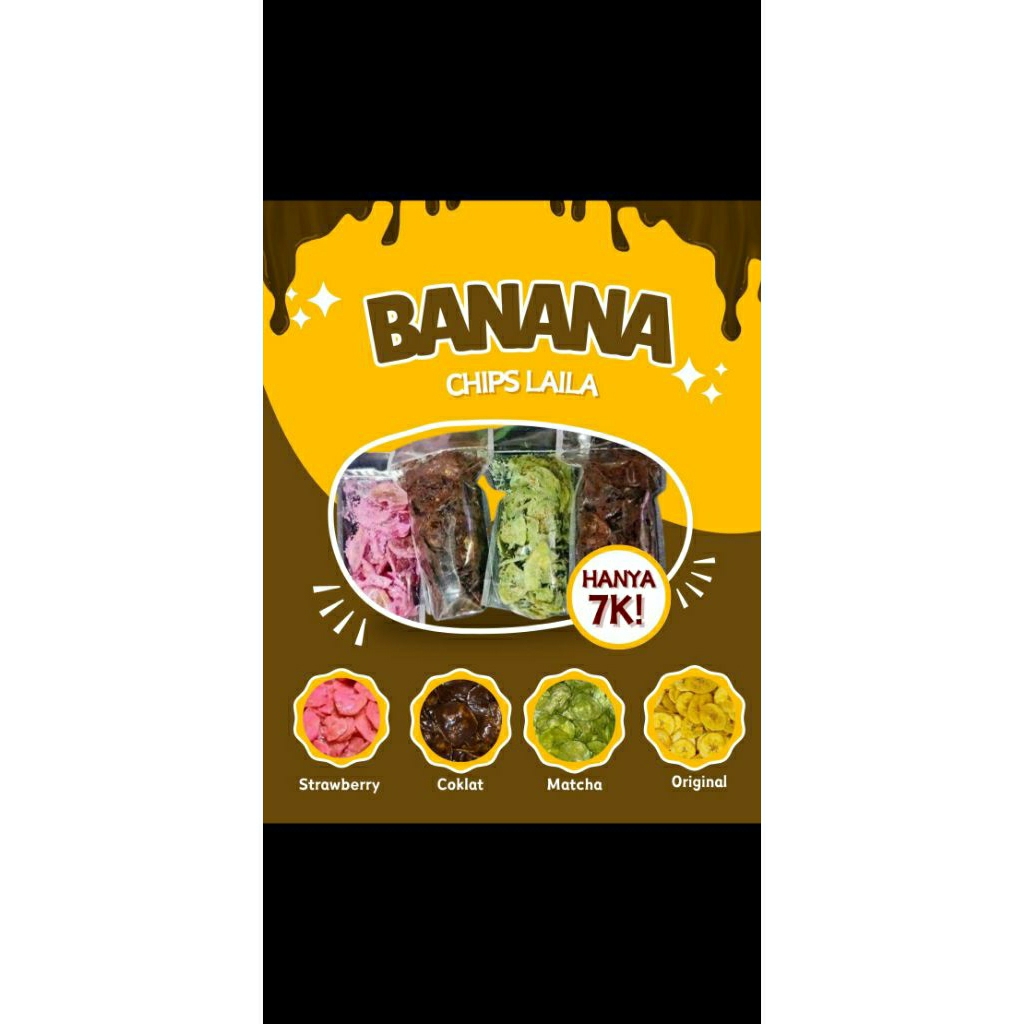 

Keripik pisang coklat lumer (100g)