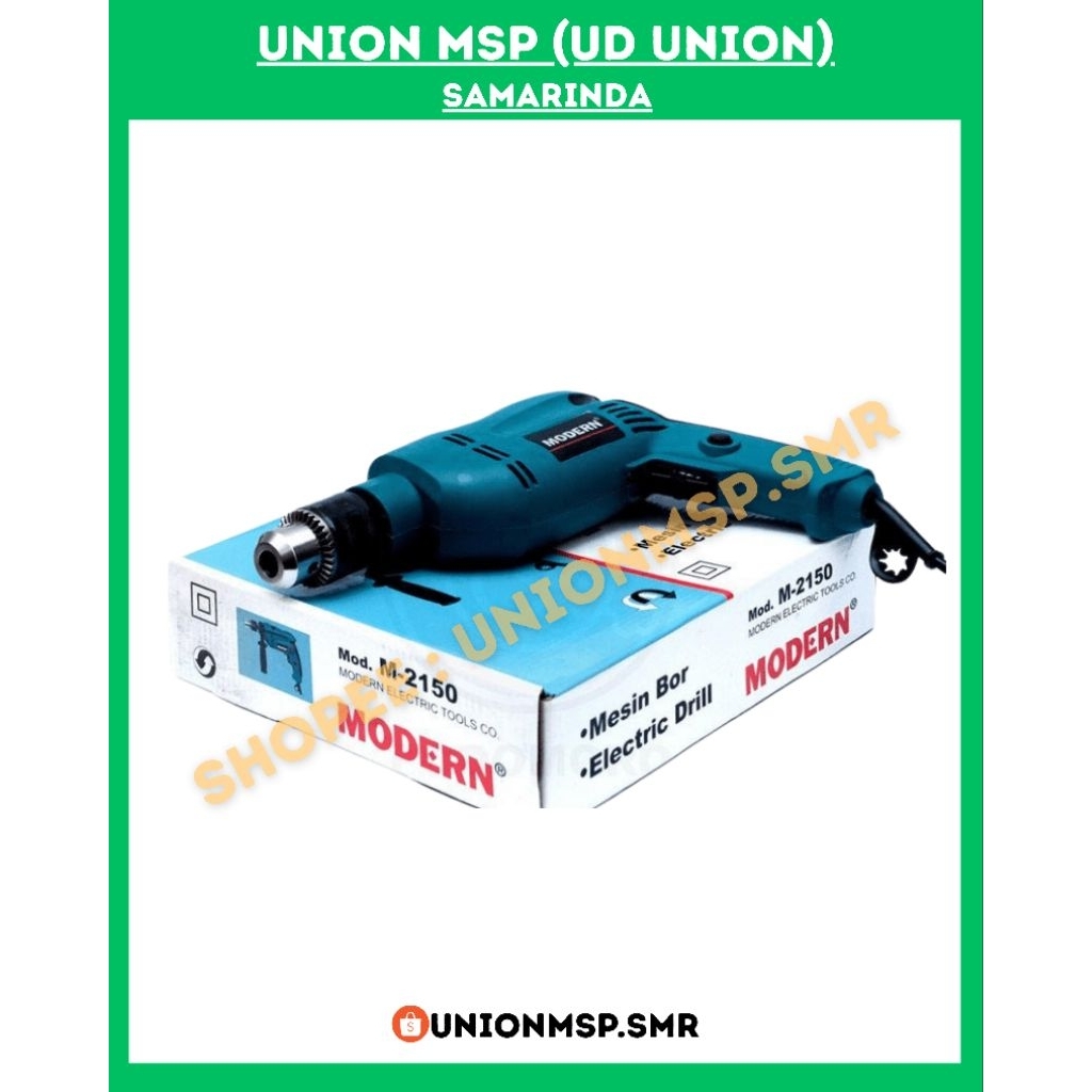 Bor Impact Drill Beton Modern M2150 | Bor Tangan 13mm 550W | Bor Beton & Kayu Profesional