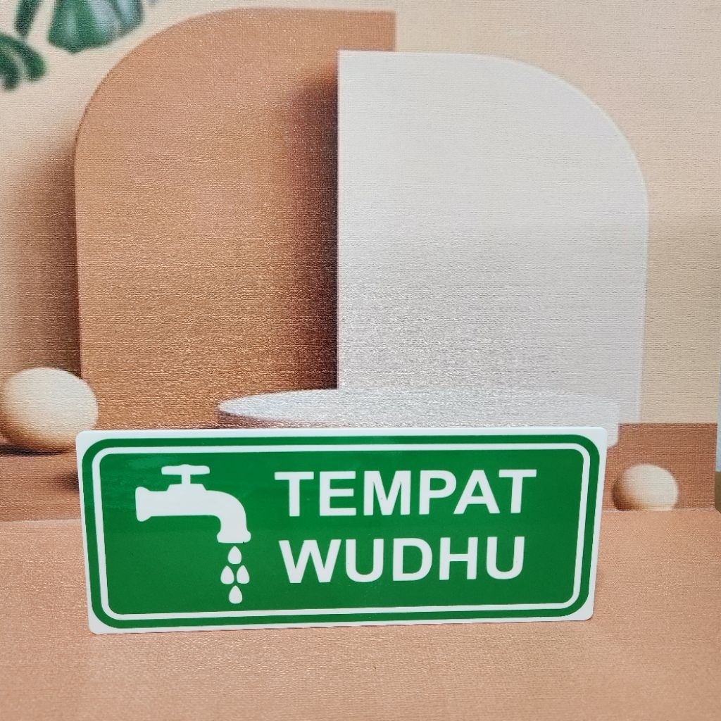 papan akrilik penanda akrilik tempat wudhu/ tempat wudhu pria/tempat wudhu wanita 
 bahan akriik sig