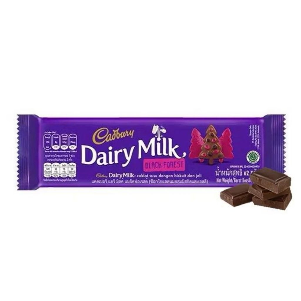 

Cadbury Dairy Milk Chocolate Black Forest Regular 62 gram