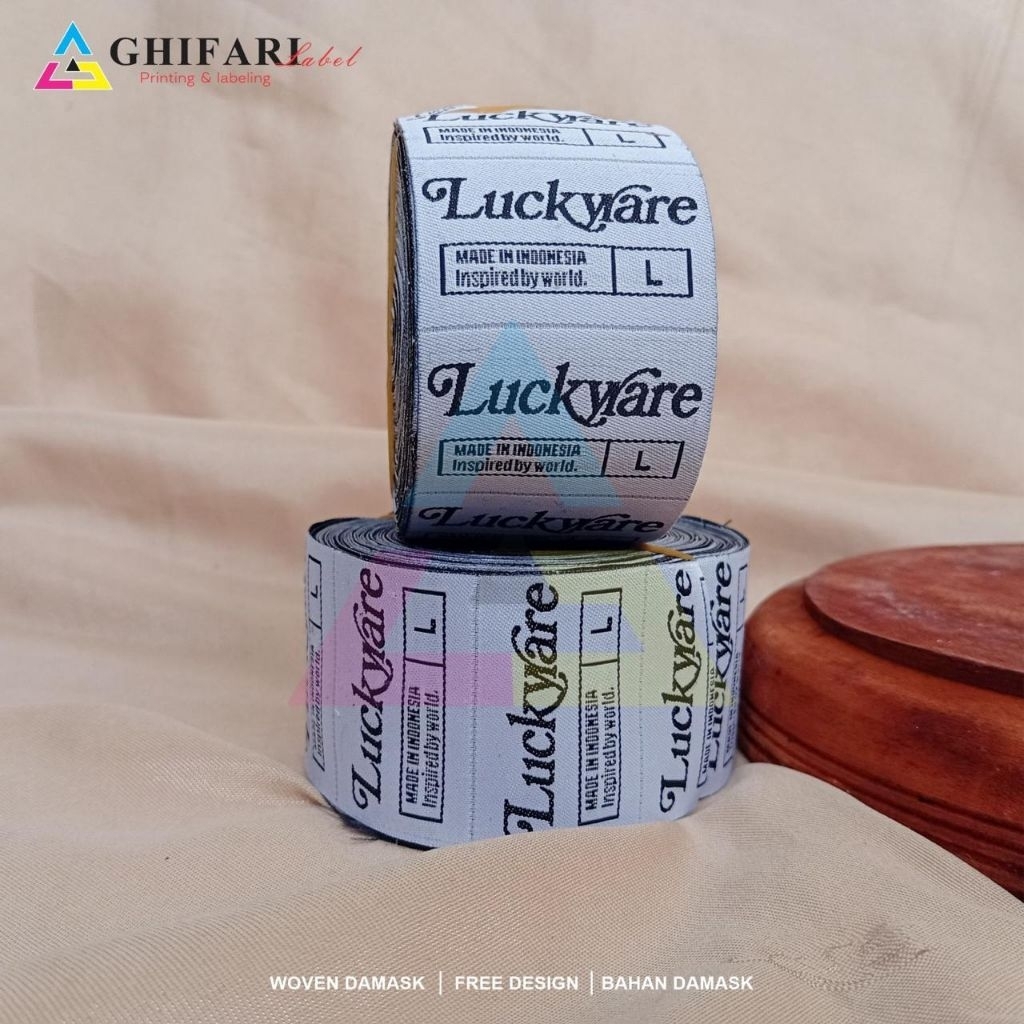 

label woven damask,label woven ukuran,label woven custom,label custom,label baju,label baju anak,label kaos,label bandung