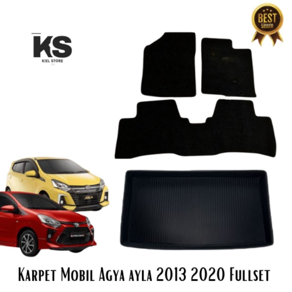Karpet Lantai Mobil Agya Ayla 2013-2020 Fullset