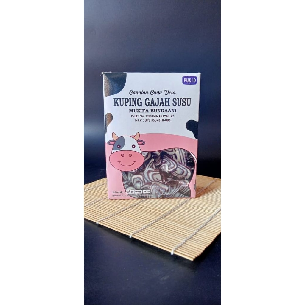 

Kuping Gajah Susu | Pukid Bundaani kemasan box