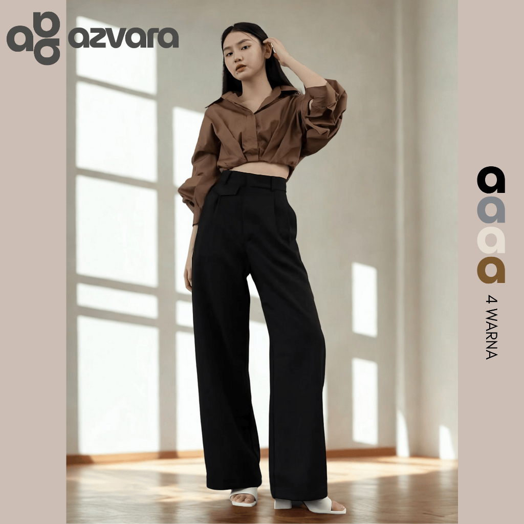 FREE ONGKIR ORO PANTS CELANA KULOT HIGHWAIST CEWEK WARNA ABU ABU COKLAT HITAM BEIGE PANJANG 100CM