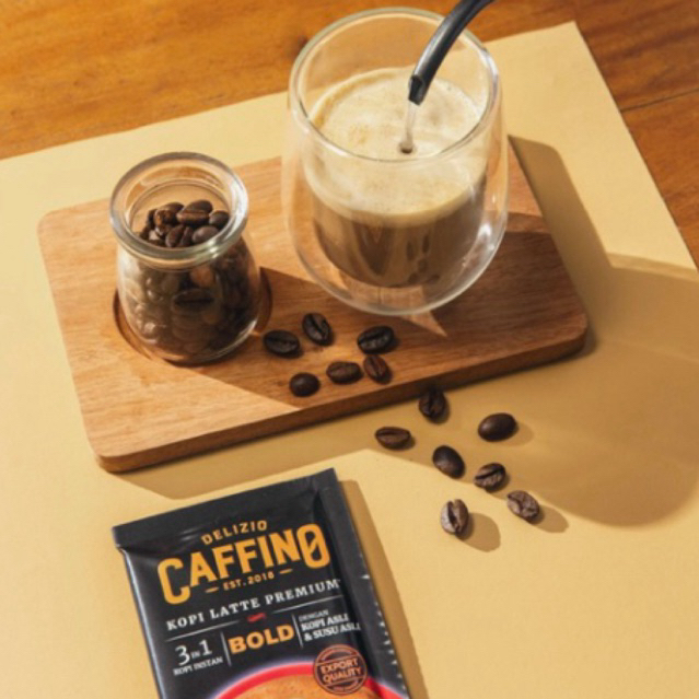 

delizio caffino kopi latte premium 3 in 1 bold saset 28gram
