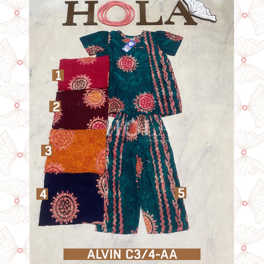 KODE V67C HOLAFASH  Setelan ALVIN 34 abg pendek  setelan hotpantSetelan Batik Homie oneset setcel ru
