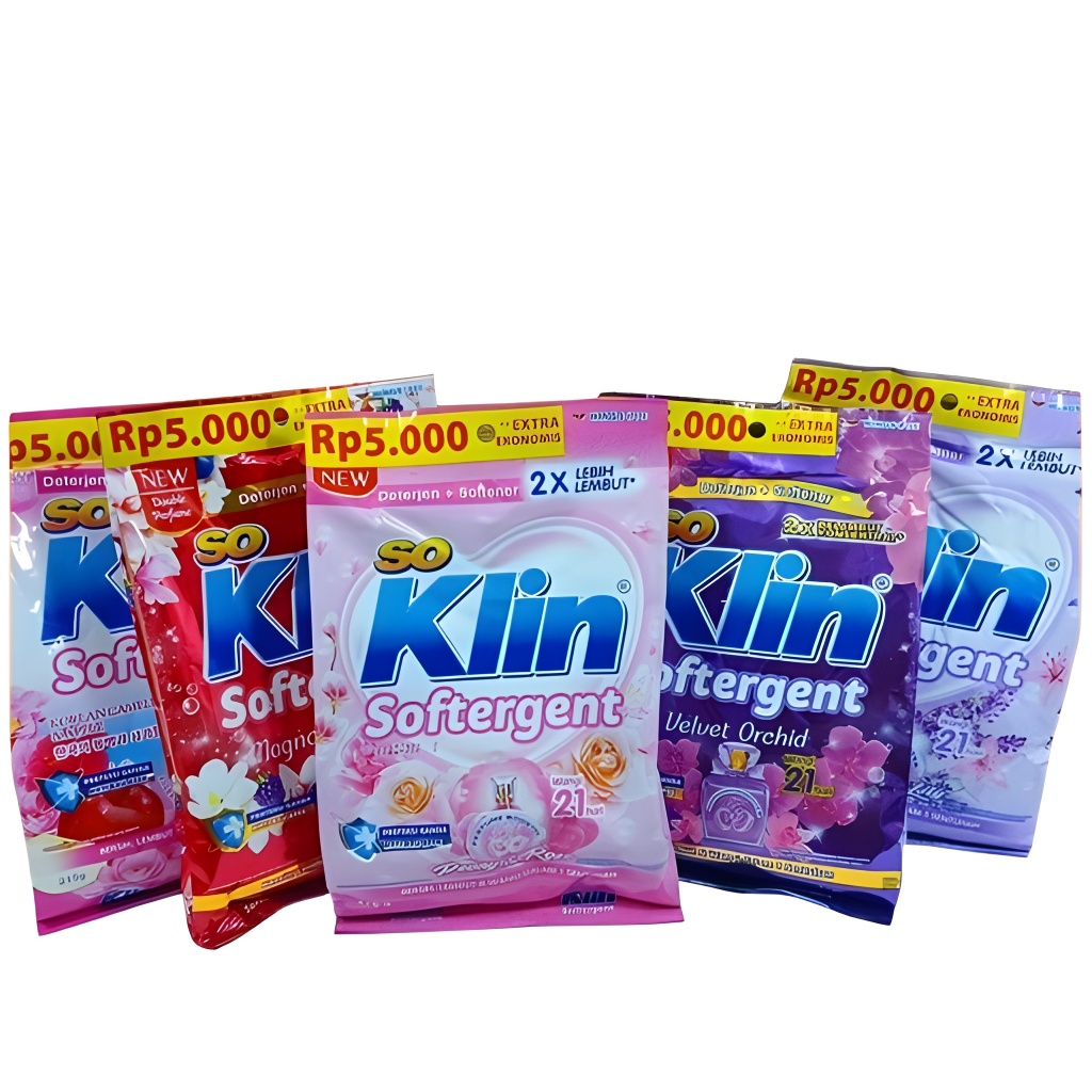 (COD) SoKlin Softergent Bubuk 215 gram - Soklin Bubuk Kemasan Sabun Cuci Pakaian Bubuk