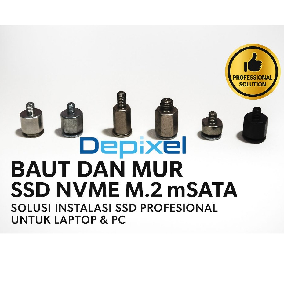 Cara Memasang Baut SSD NVMe M.2 untuk Laptop ASUS
