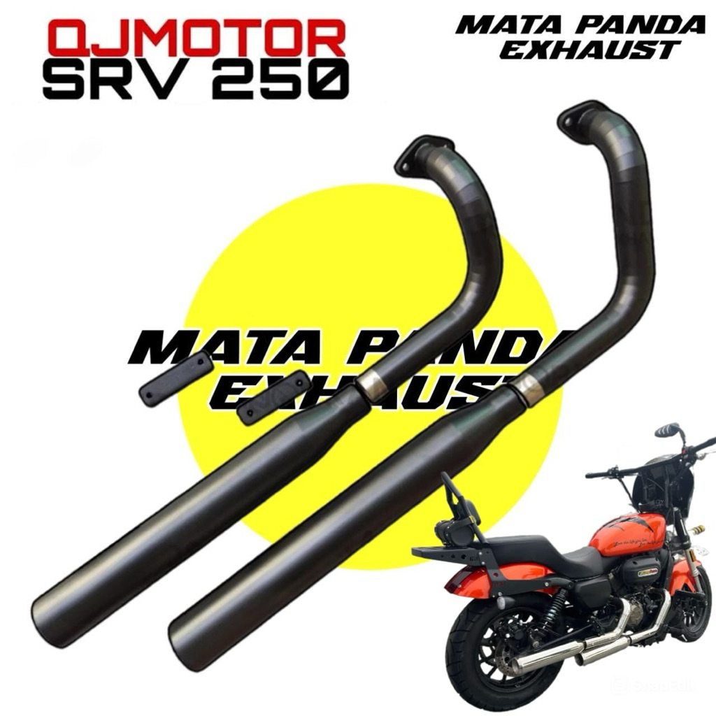 Knalpot QJMOTOR SRV250 AMT Karakter suara Bass adem knalpot Srv250