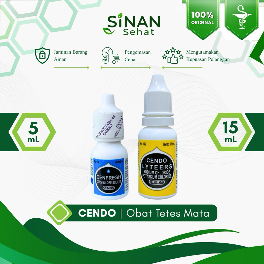 CENDO CENFRESH 5mL & CENDO LYTEERS 15mL | Obat Tetes Mata Cendo Drop