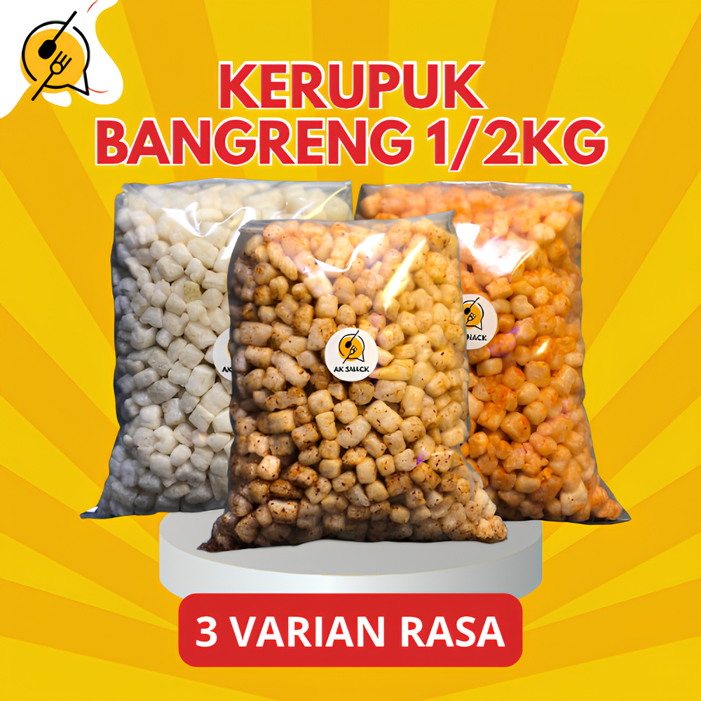 

TERLARIS!!! KERUPUK BANGRENG AKSNACK - 1/2 KG
