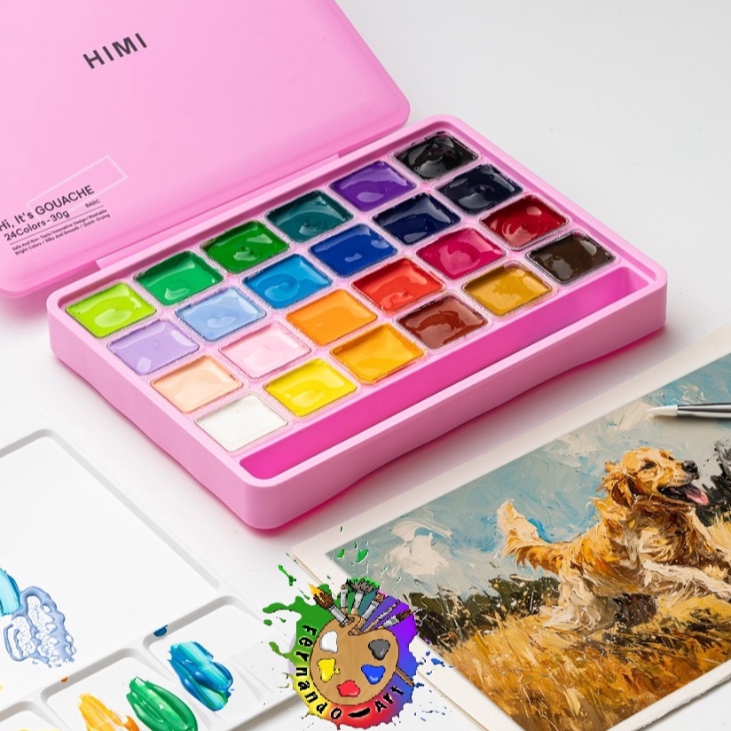 

KODE T29Y Miya Himi Gouache 24x3ml Cat Air Gouache