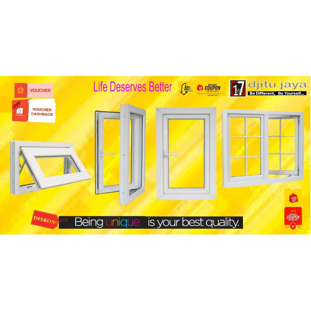 BOOTH PINTU JENDELA LACI SHOW CASE GEROBAK ETALASE KUSEN ALUMINIUM ALUMUNIUM KACA - INFO