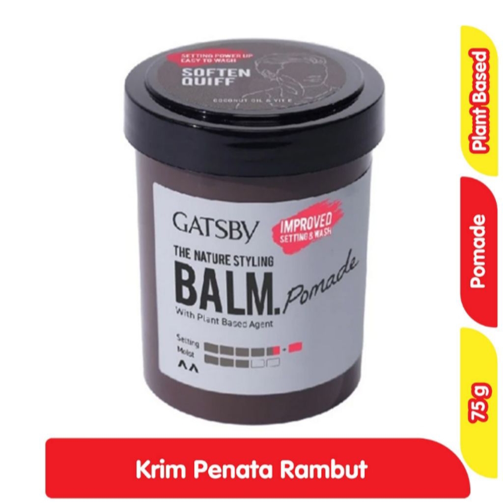 Gatsby Pomade Penata Rambut Balm 75gr