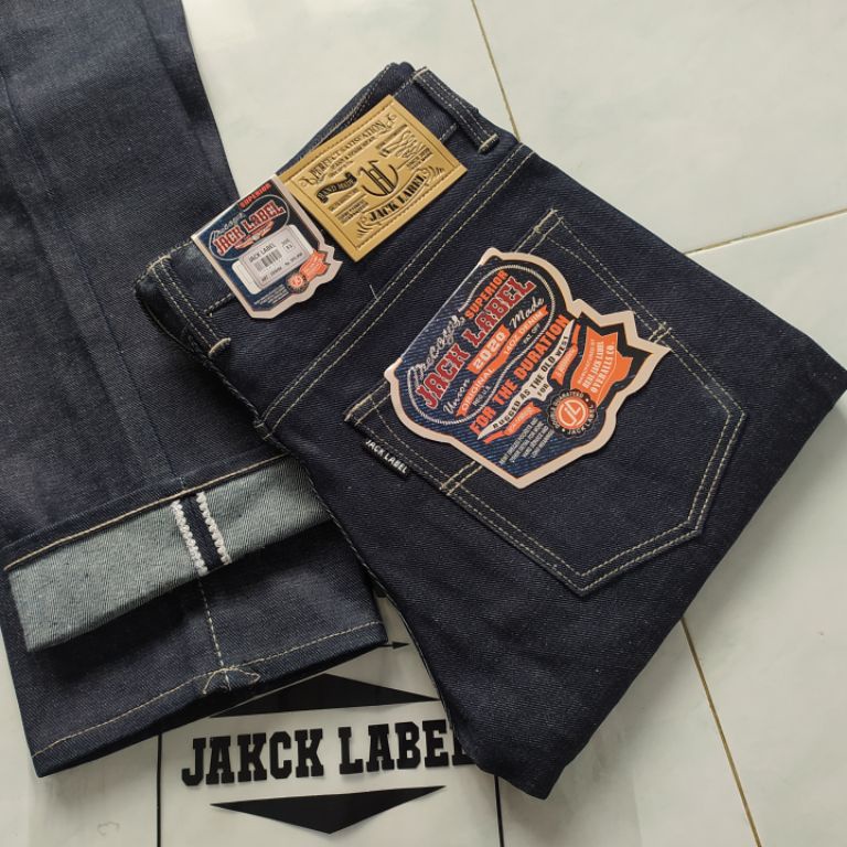KODE F23A Jack Label Denim Selvedge Accent 14 Oz kaku Shell Stitch