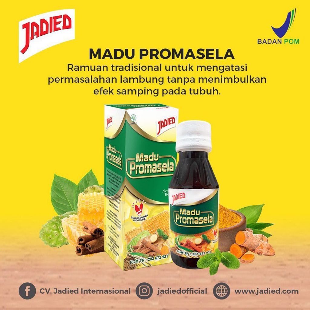 

Jadied Madu Promasela 165g Untuk Mengatasi Lambung Magh Serta Gerd
