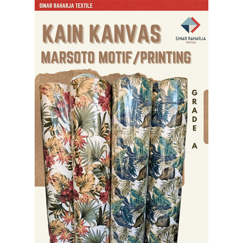 [PART 2 DAUN] 150 X 50 CM TERMURAH!! KANVAS MOTIF/KANVAS PRINTING/KAIN KANVAS/KAIN KANVAS TERMURAH/K