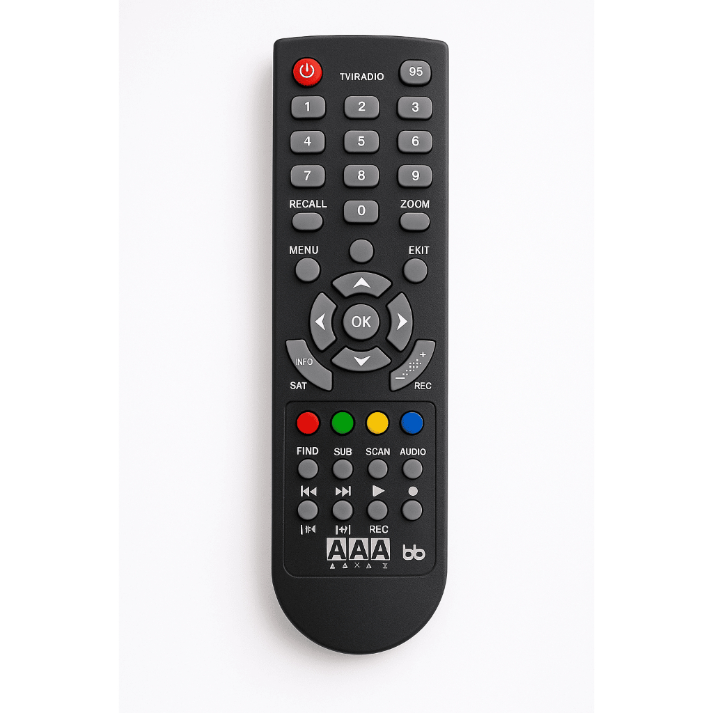 Remote TV Digital Receiver Nusantara HD/ STB Tanaka T2 Nusantara/ Tanaka TNK-01