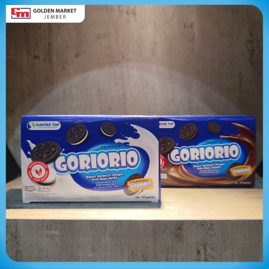 

goriorio vanilla duplex dan goriorio choco duplex