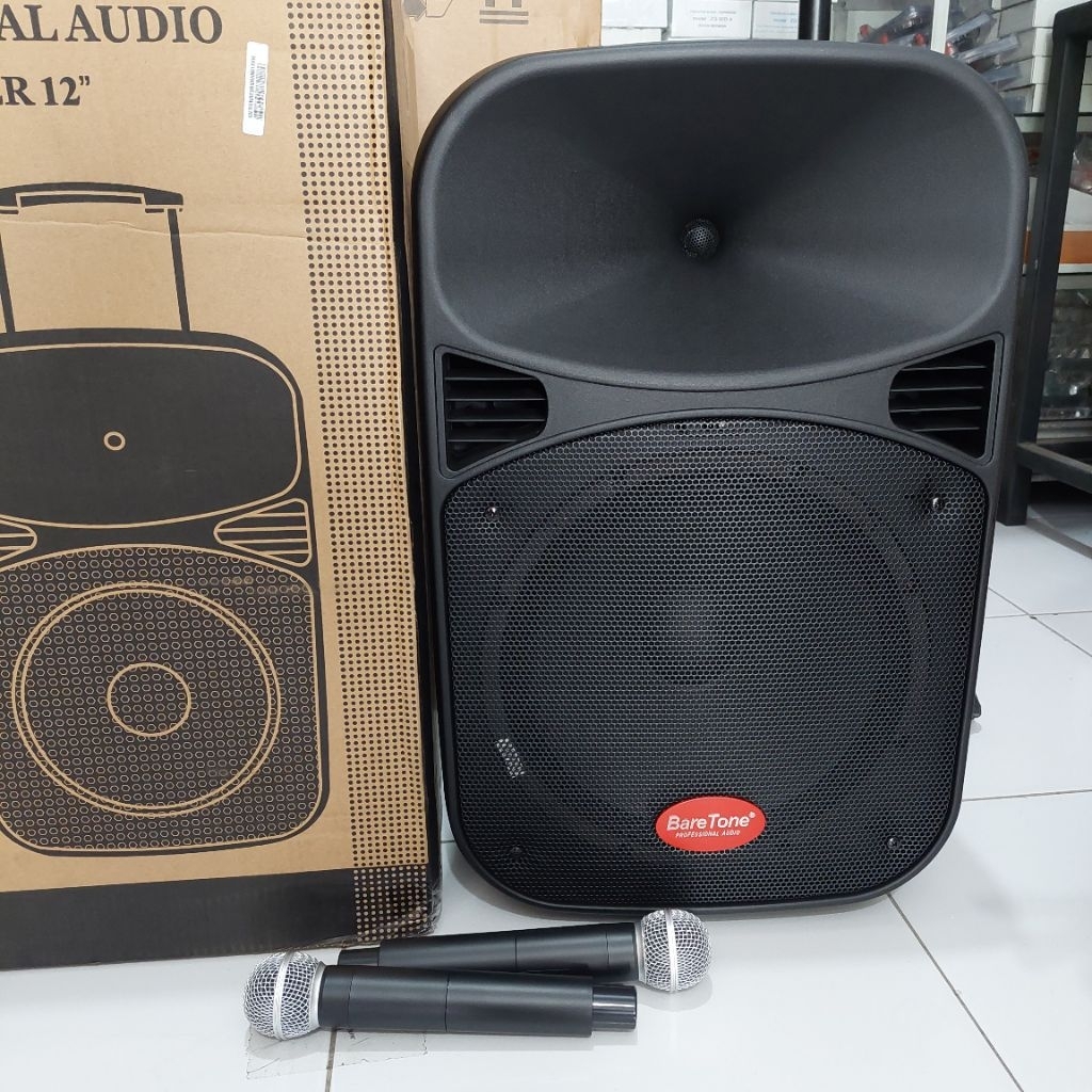speaker portable 12 inch Baretone Max 12MHWR original speaker portabel 12 inch