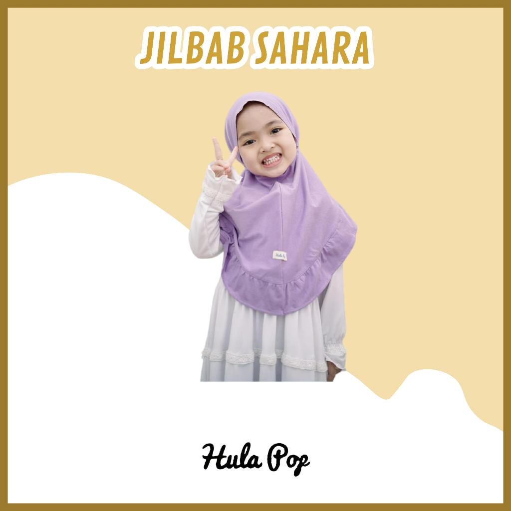 Jilbab Anak Sahara Hullapop Warna Lilac Size 1-5tahun