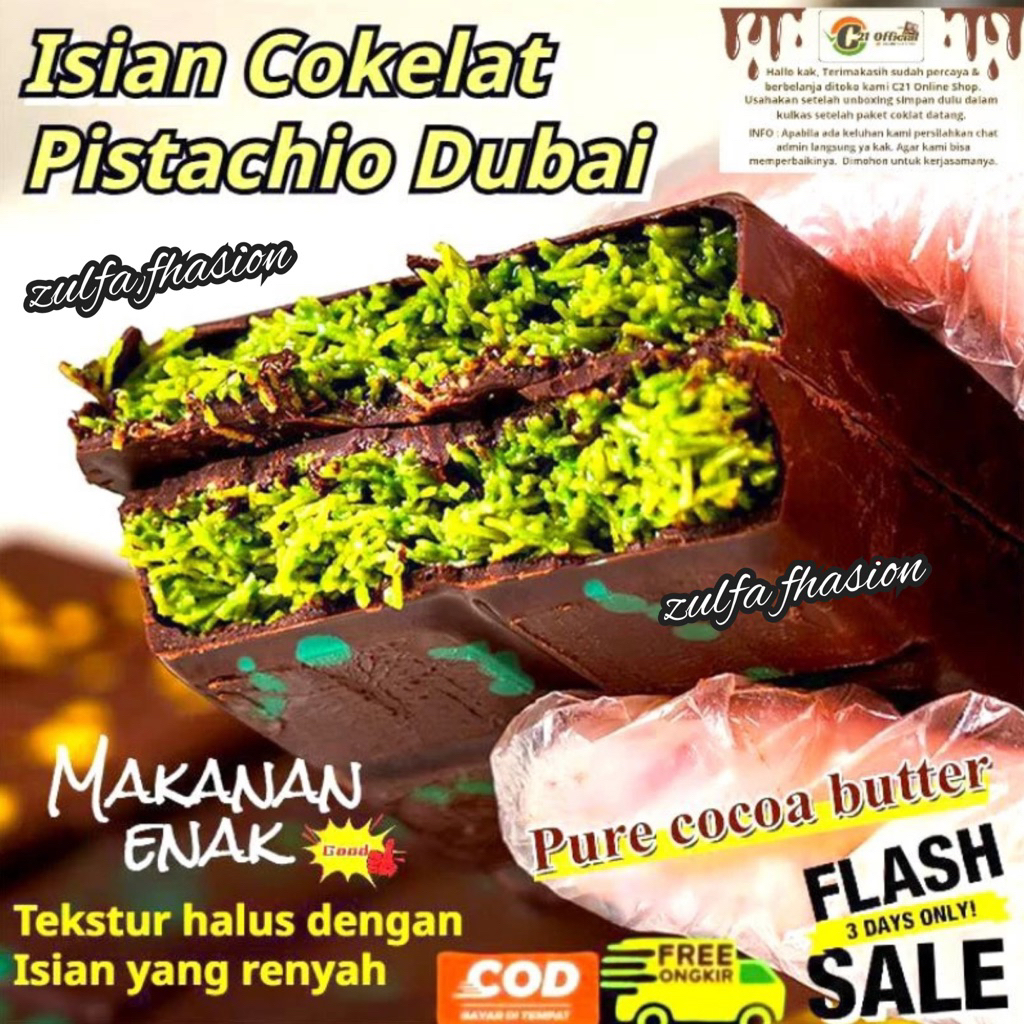 

YANG LAGI VIRAL Coklat Dubai Original "PISTACHIO KUNAFE" Chocolate Viral Lembut Meleleh Dimulut, Berat ±270 gr, Ukuran 16x8 cm ,Food Cocoa Cemilan Makanan Cokelat