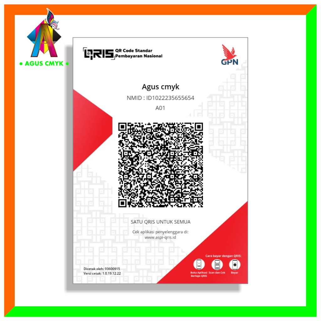 

PRINT / CETAK ULANG STIKER Qris