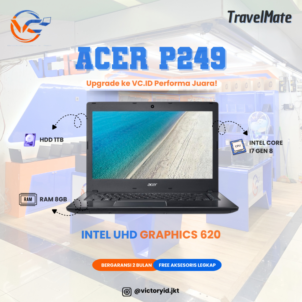 ACER TRAVELMATE P249 CORE I7 8550U