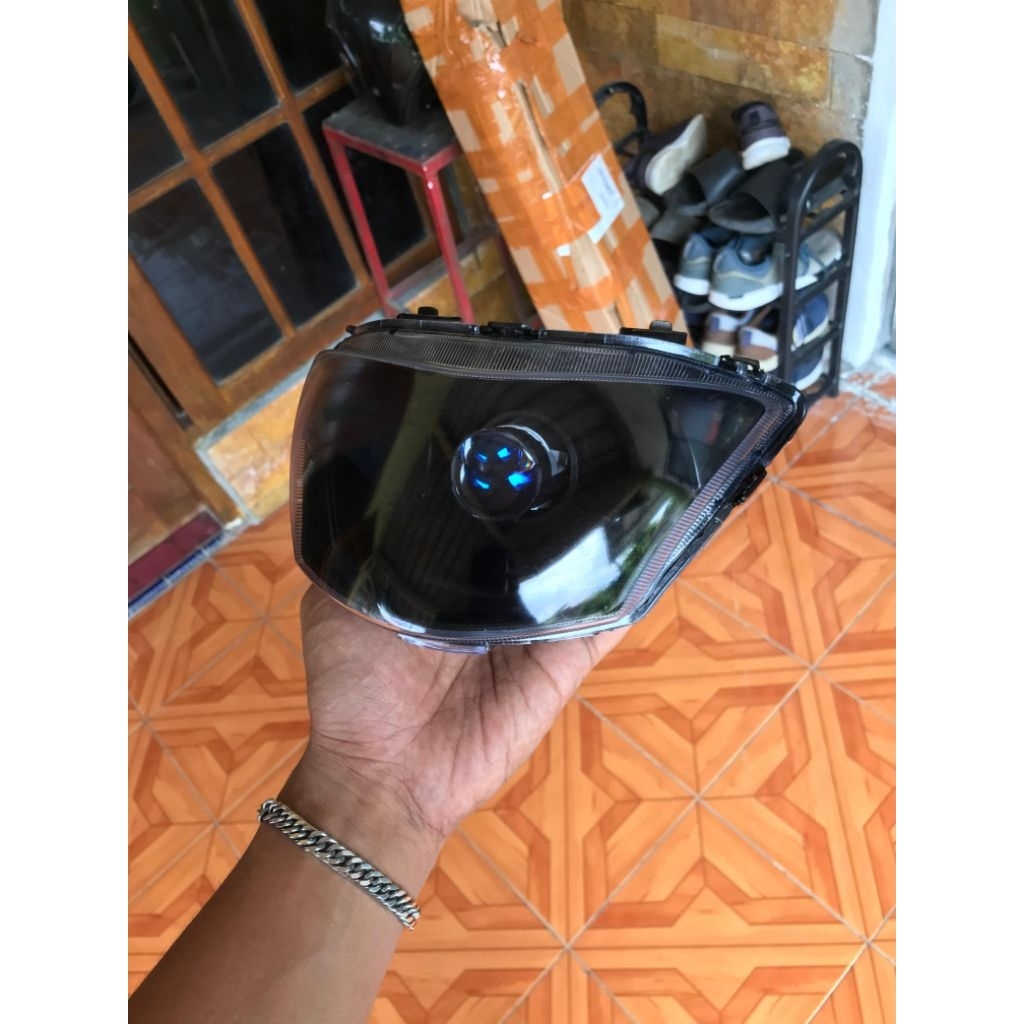 reflektor depan custom h4 Mio j mio gt