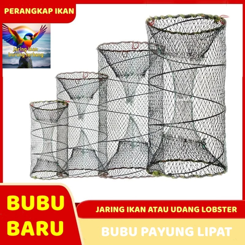 perangkap ikan / Jaring Ikan Udang lobster / BUBU IKAN LIPAT BULAT