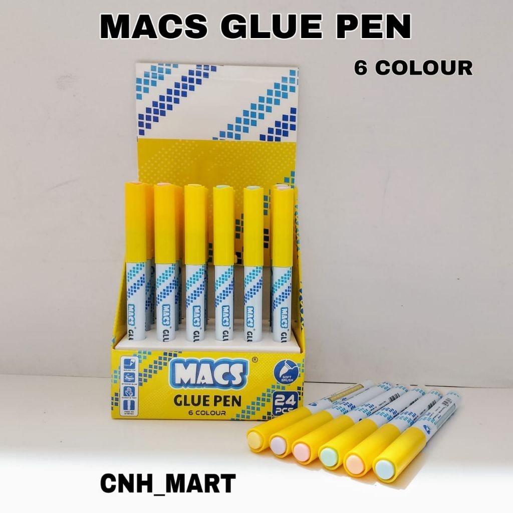 

1 Pcs Glue Pen MACS - Pulpen Lem Kertas Cepat Kering - Pena Glue Lem Cair Anti Bocor