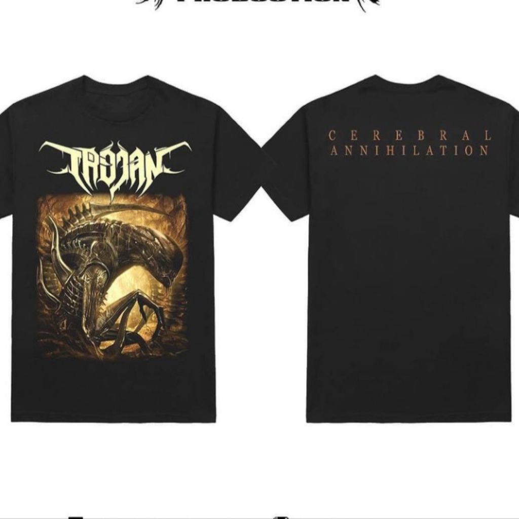 T-shirt Trojan Kaos Band Metal