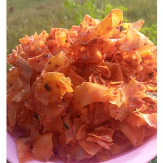 

KRIPSET Keripik SINGKONG PEDAS DAUN JERUK 100gr Kripik Kriwil GRATIS PACKING