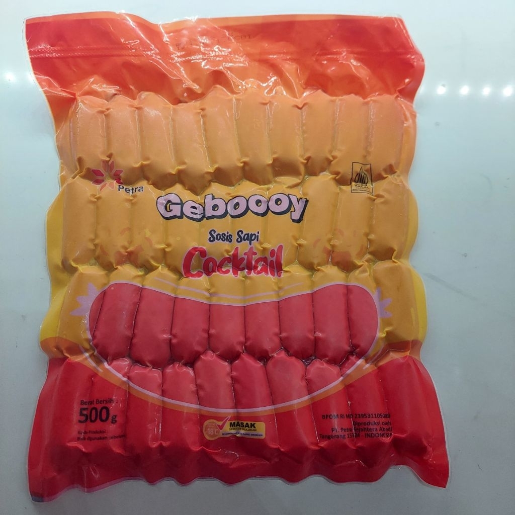 

SOSIS GEBOY COCKTAIL ISI 40/ SOSIS SAPI PREMIUM