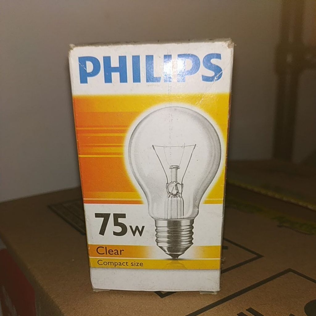 Lampu kuning pijar philips 40 60 75 watt