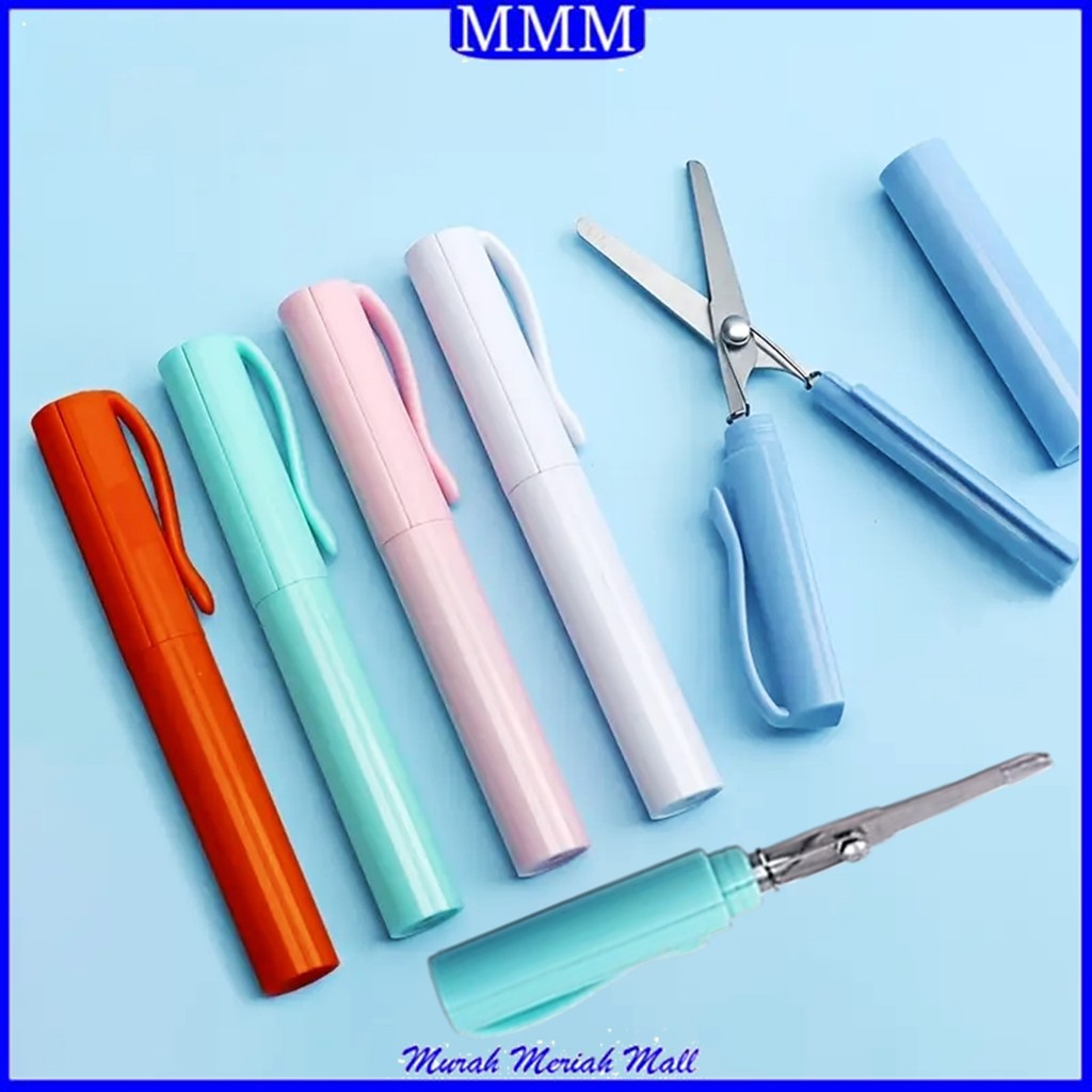 

MMM Gunting Lipat Mini Bentuk Pulpen Gunting Kertas Paper Cutter Portable Scissors Gunting Kecil Alat Pemotong Kertas Portabel Model Puna